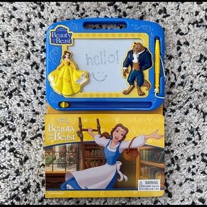 🌼 Beauty and the Beast magnetic drawing board with book 3/$25